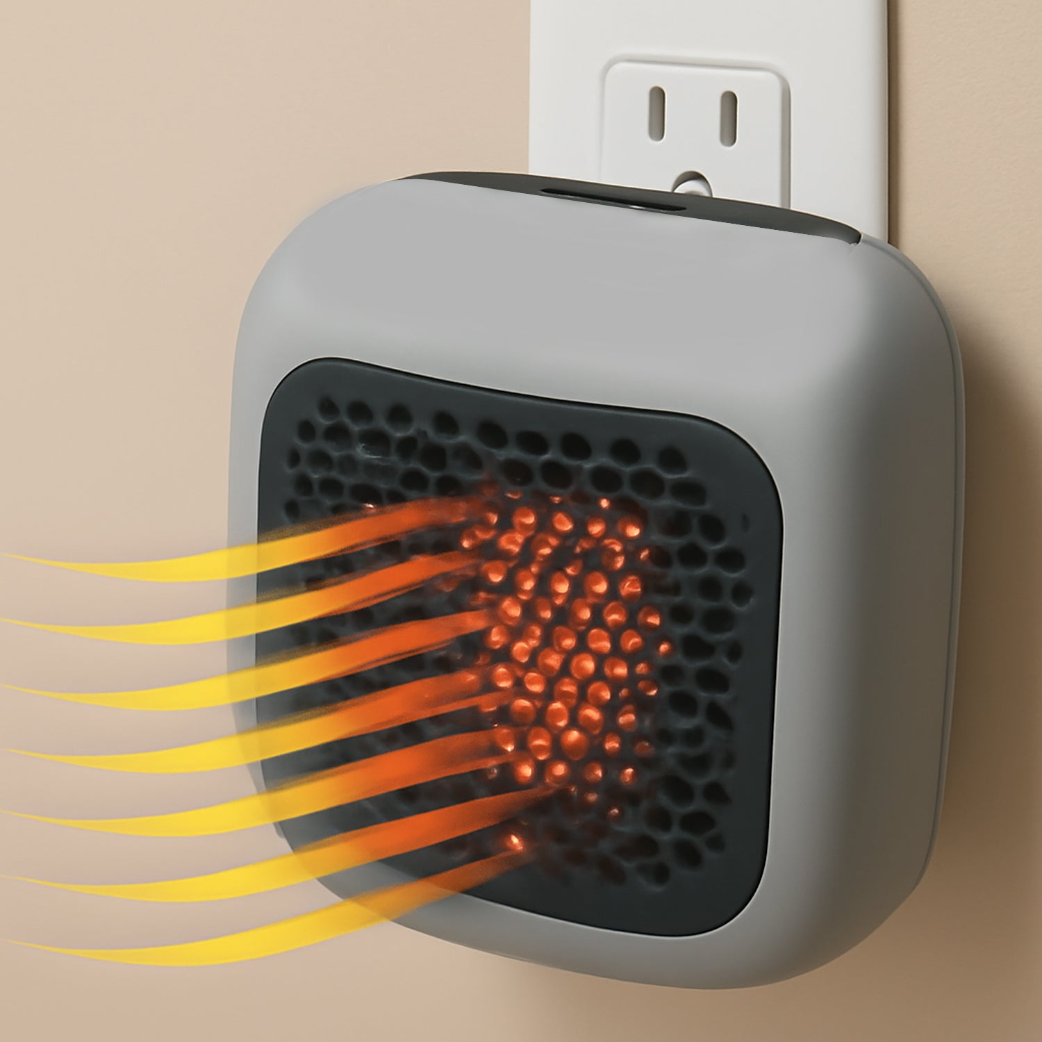 600w Wall-mounted Plug-in Room Heater (1 Pc  With Conveter)