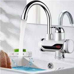 Stainless Steel LED Digital Display Instant Heating Electric Water Heater Faucet Tap, Geyser